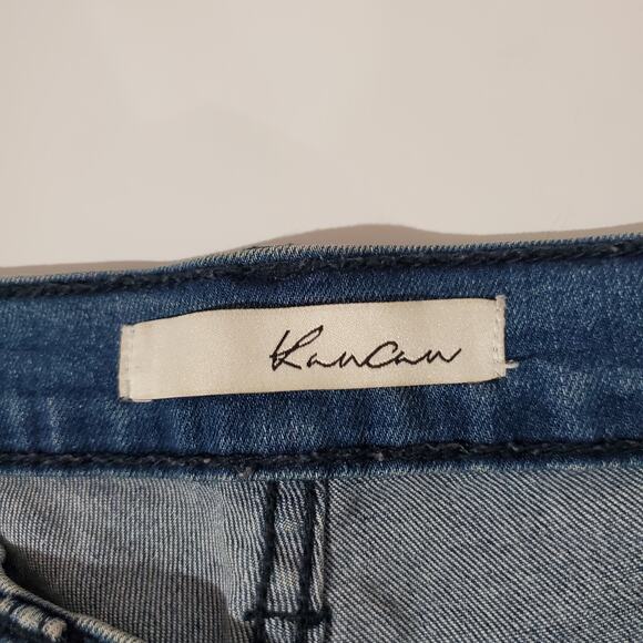 KanCan Distressed Light Wash Mid Rise Skinny Jeans Womens Size 26 Ripped Grunge - Picture 8 of 11